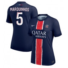 Paris Saint-Germain Marquinhos #5 Hemmatröja Dam 2024-25 Korta ärmar